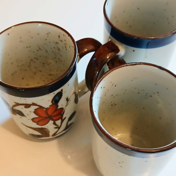 Vintage Speckled Stoneware Set of 3 GUC - Picture 2 of 5